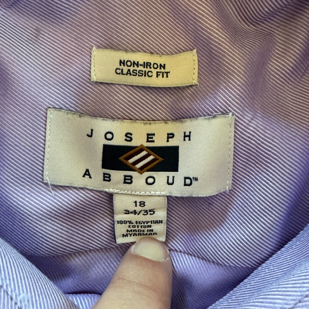 Joseph Abboud Purple Dress Shirt Sophisticated and Timeless